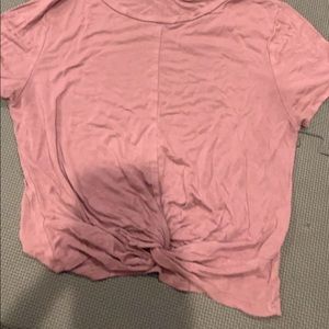 pink short sleeve